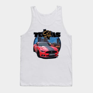 Texas Style Mustang Fort Worth Tank Top